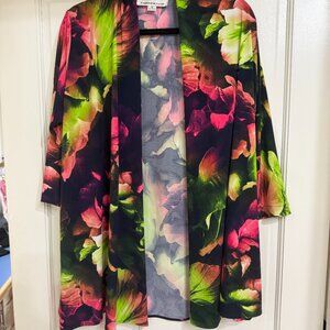 New Caroline Rose Floral Jacket sz S